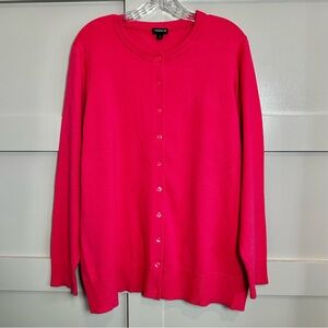 Torrid Pink Button-Up Cardigan
